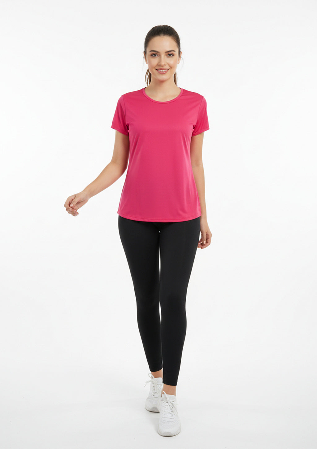 Camiseta Manga Curta Atara Esportiva Lisa Feminina