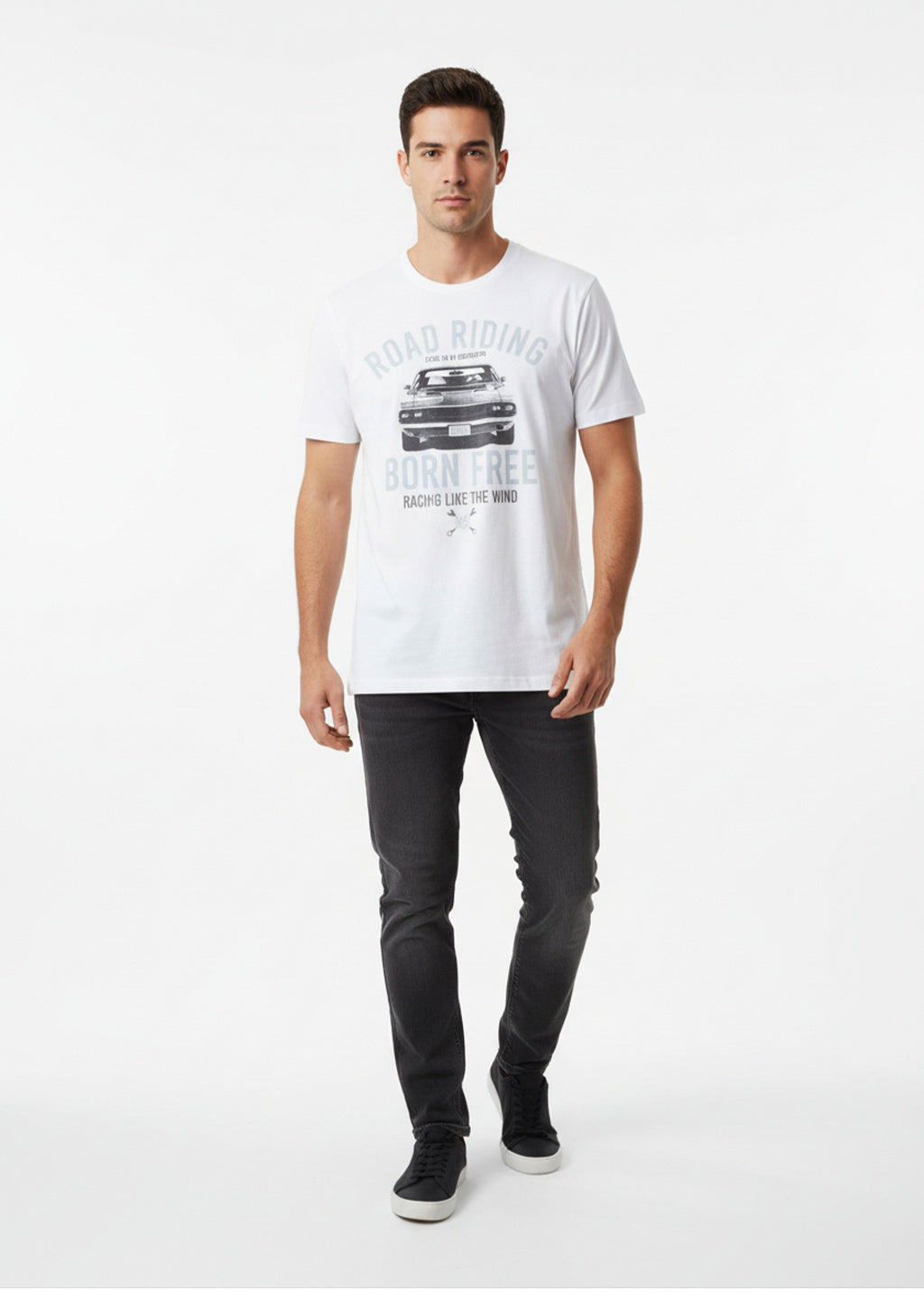 Camiseta Manga Curta Distrito Urbano Estampada Adventure Masculina