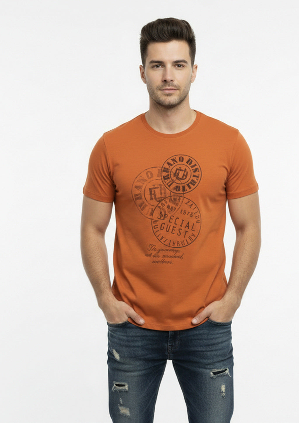 Camiseta Manga Curta Distrito Urbano Estampada Adventure Masculina