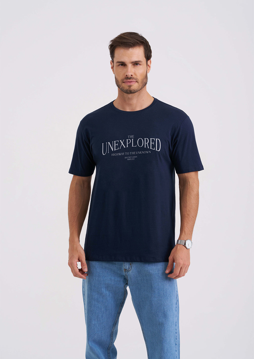 Camiseta Manga Curta Distrito Urbano Estampada Adventure Masculina