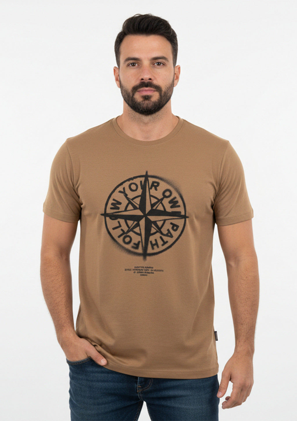 Camiseta Manga Curta Distrito Urbano Estampada Adventure Masculina
