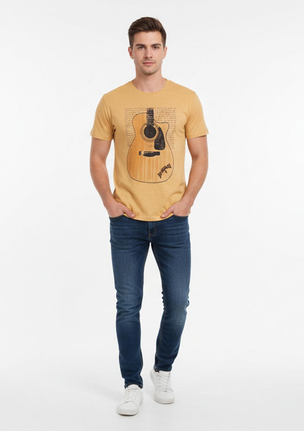 Camiseta Manga Curta Distrito Urbano Estampada Desenhos Orgânicos Masculina