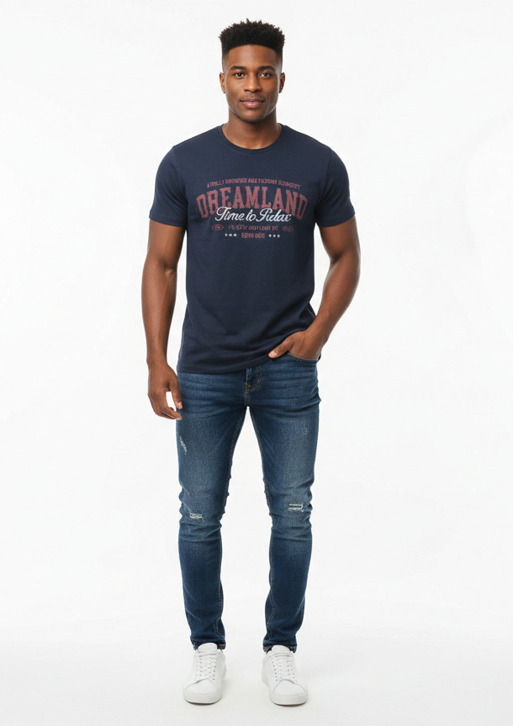 Camiseta Manga Curta Distrito Urbano Estampada Relax And Chill Masculina