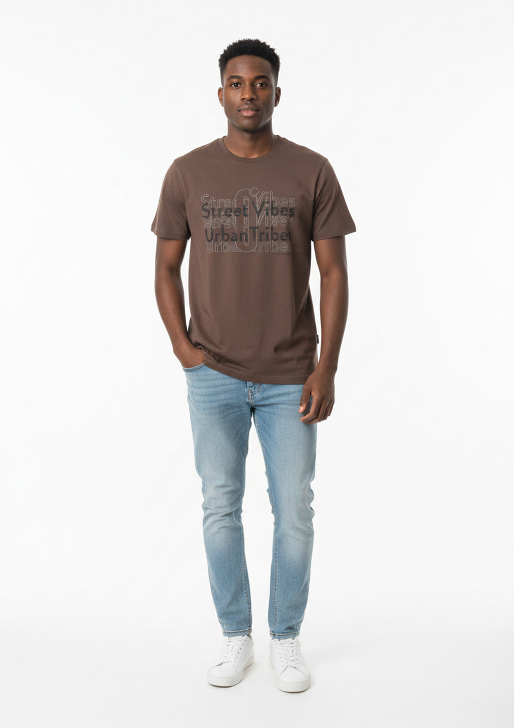 Camiseta Manga Curta Distrito Urbano Estampada Street Masculina