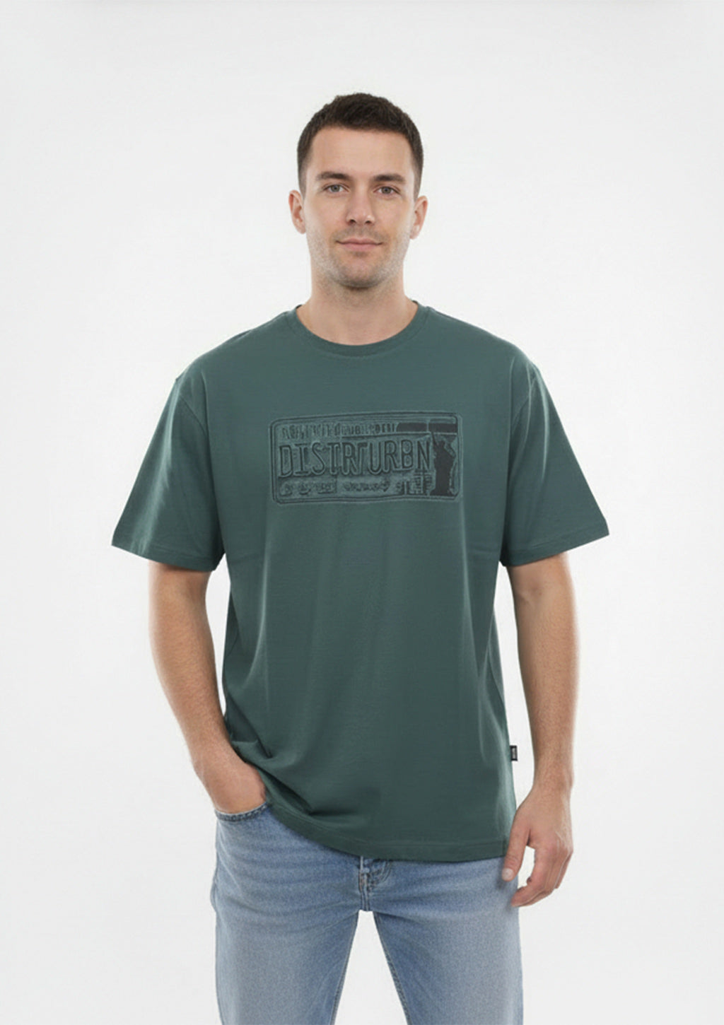 Camiseta Manga Curta Distrito Urbano Estampada Street Masculina