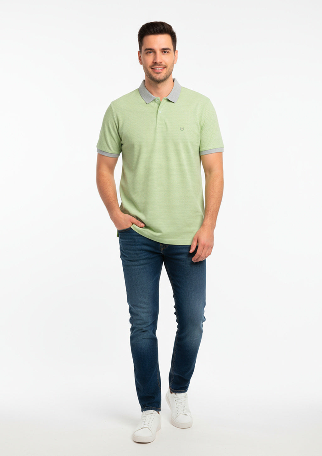 Camisa Polo Fred E Filó Listrada Masculina