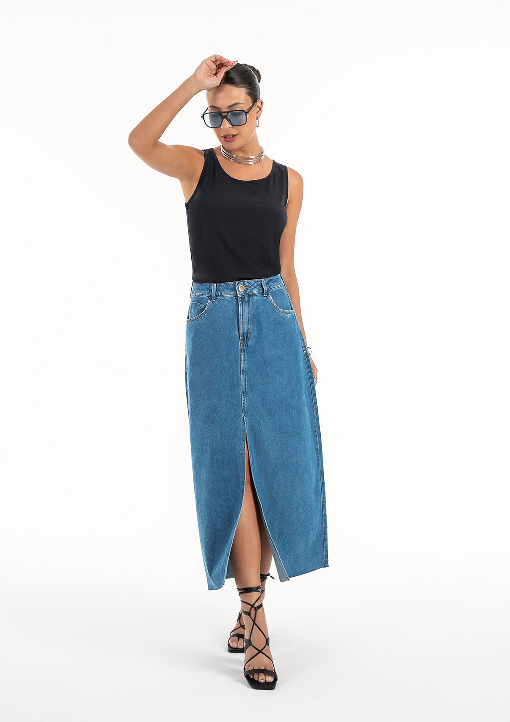 Blusa Regata Básica Feminina Cativa