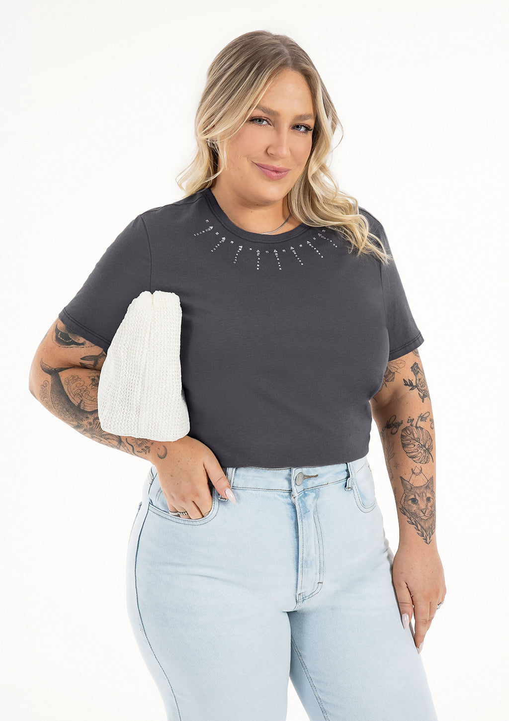 Blusa Plus Size Feminina Cativa