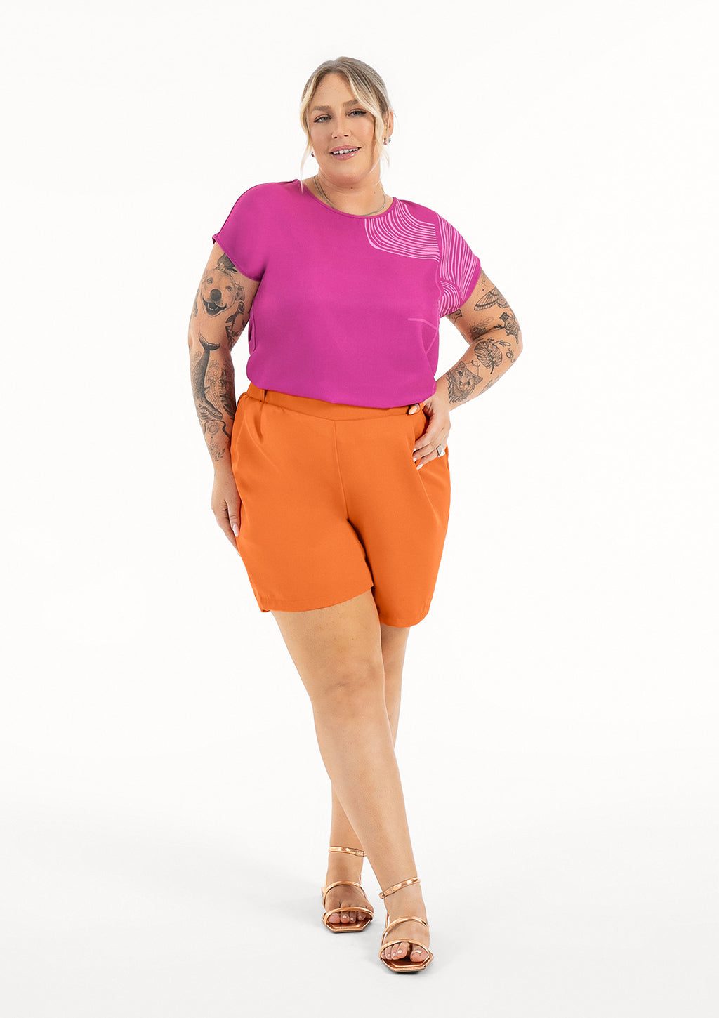 Blusa Plus Size Feminina Cativa