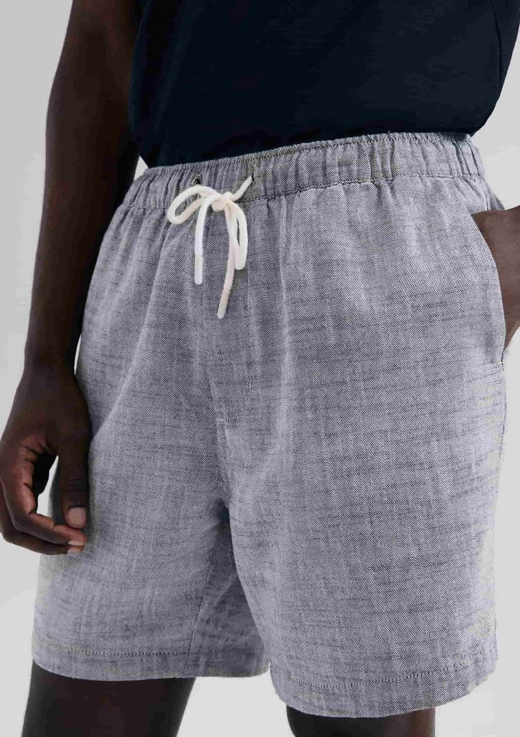Bermuda Masculina Em Tecido Texturizado Hering - Cinza