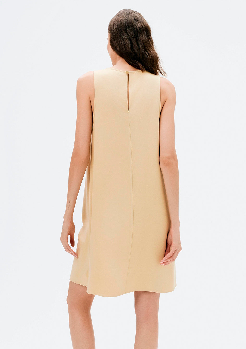 Vestido Regata Curto Hering Em Viscose Feminino - Bege