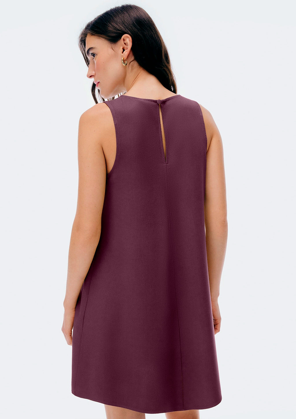 Vestido Regata Curto Hering Em Viscose Feminino - Roxo