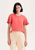 Blusa Manga Evasê Hering Em Viscose Creponada Feminina - Vermelho