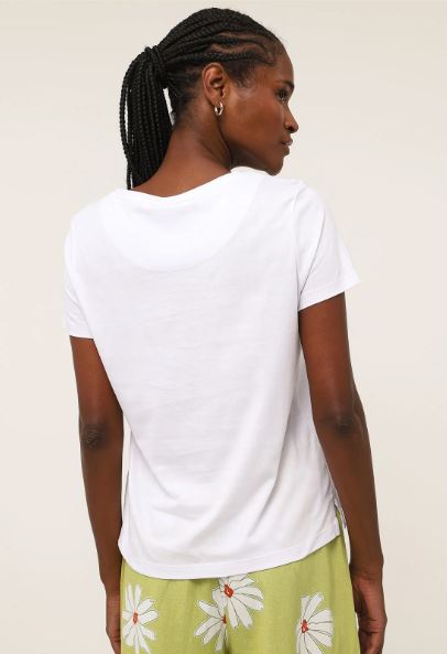 Blusa Básica Hering Feminina - Branca