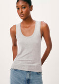 Regata Decote U Slim Hering Feminina - Cinza