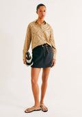Shorts Saia Cintura Alta Hering Feminino - Preto