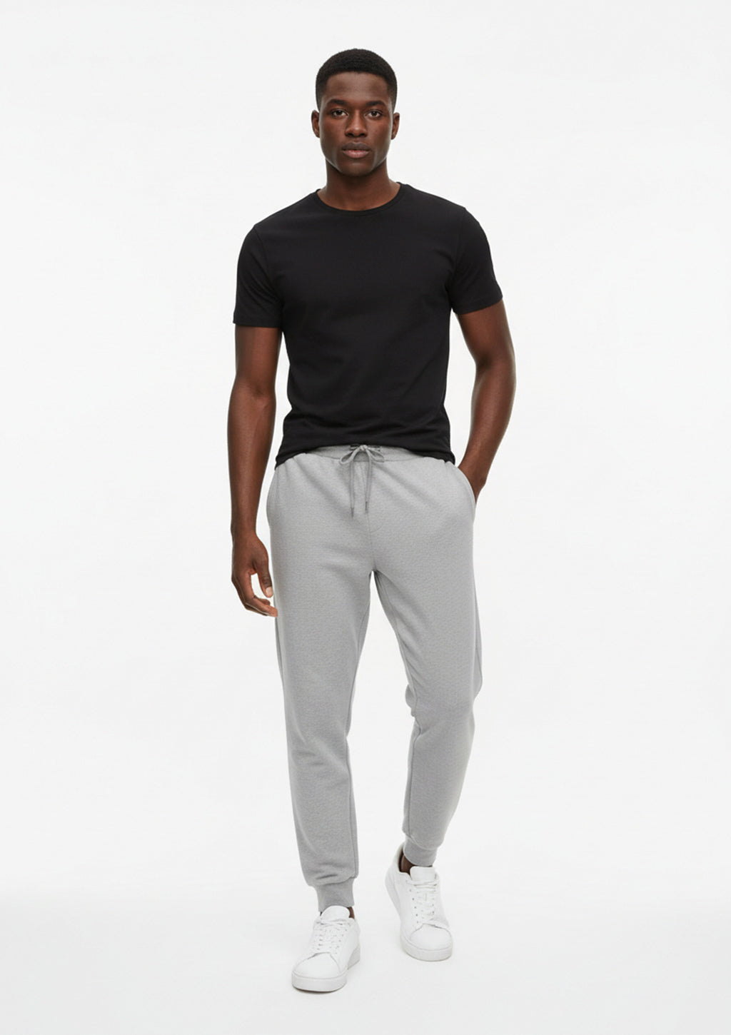 Calça Jogger Em Moletom Kohmar Masculino - Cinza Tomilho
