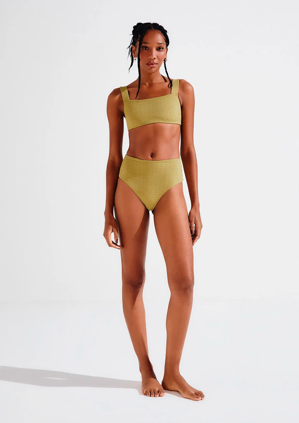 Calcinha Biquíni Hering Com Fio Lycra Texturizada Feminina - Verde