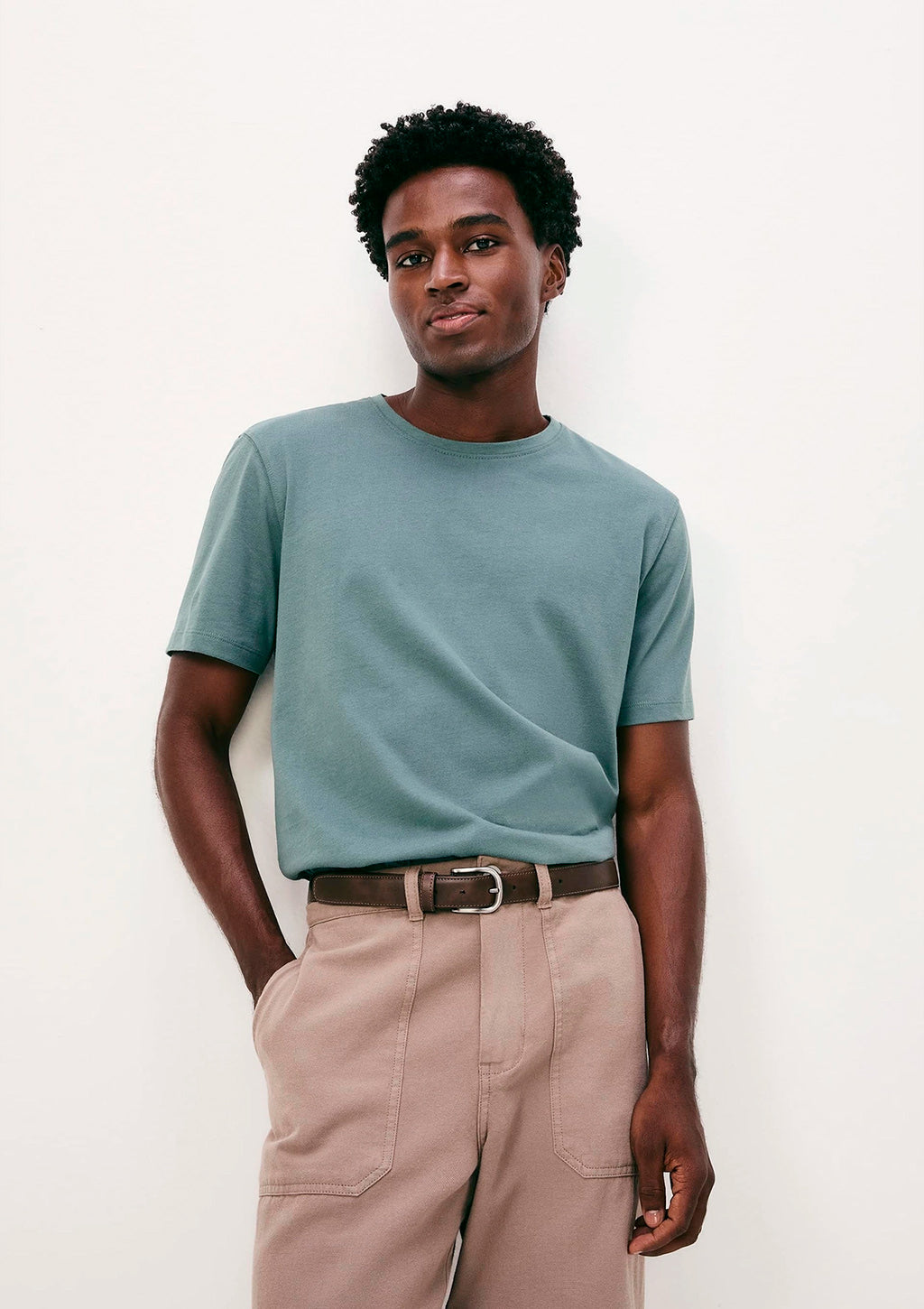 Camiseta Manga Curta Hering Pima Masculina - Verde