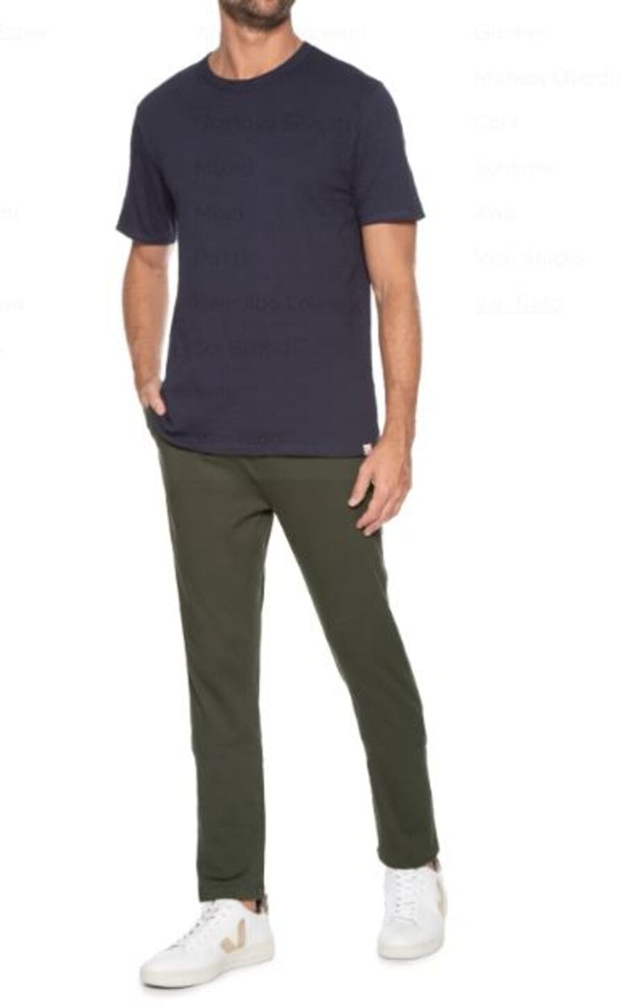 Calça Hering Taper Em Sarja Peletizada Masculina - Verde