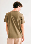 Camiseta Areia Hering Algodão Peruano Masculina - Verde Militar