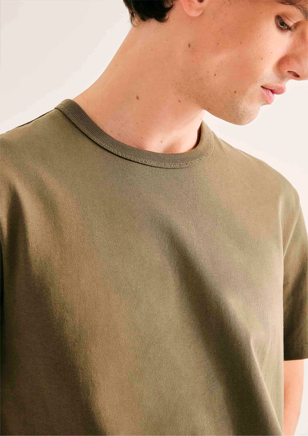 Camiseta Areia Hering Algodão Peruano Masculina - Verde Militar