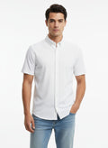 Camisa Hering Manga Longa Canelada Masculina - Branca