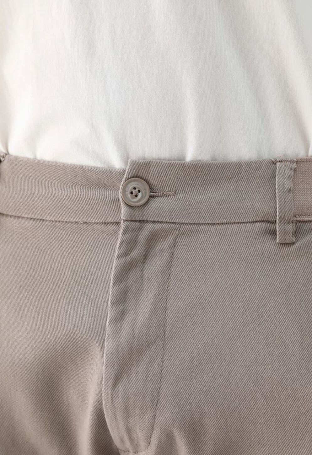 Calça Sarja Hering Taper Chino Masculina  - Bege