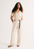 Polo Regular Texturizada Hering Feminina - Creme