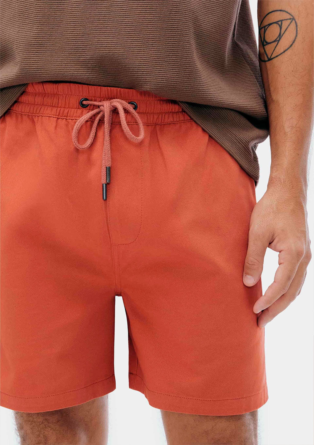 Shorts Em Sarja Hering Masculino - Vermelho