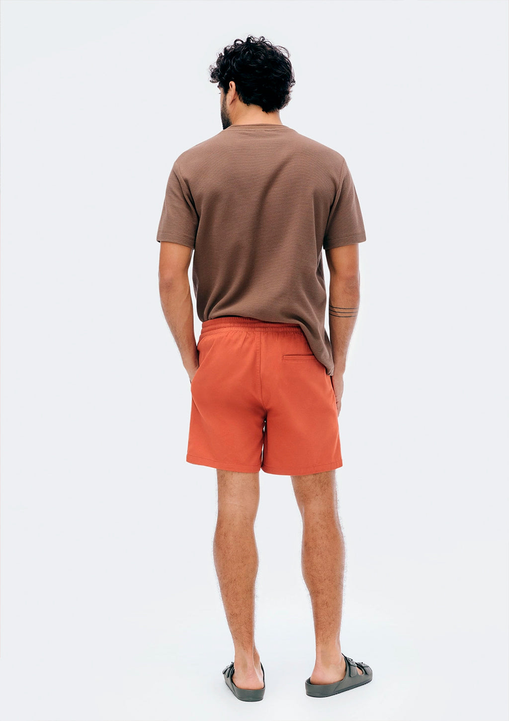 Shorts Em Sarja Hering Masculino - Vermelho
