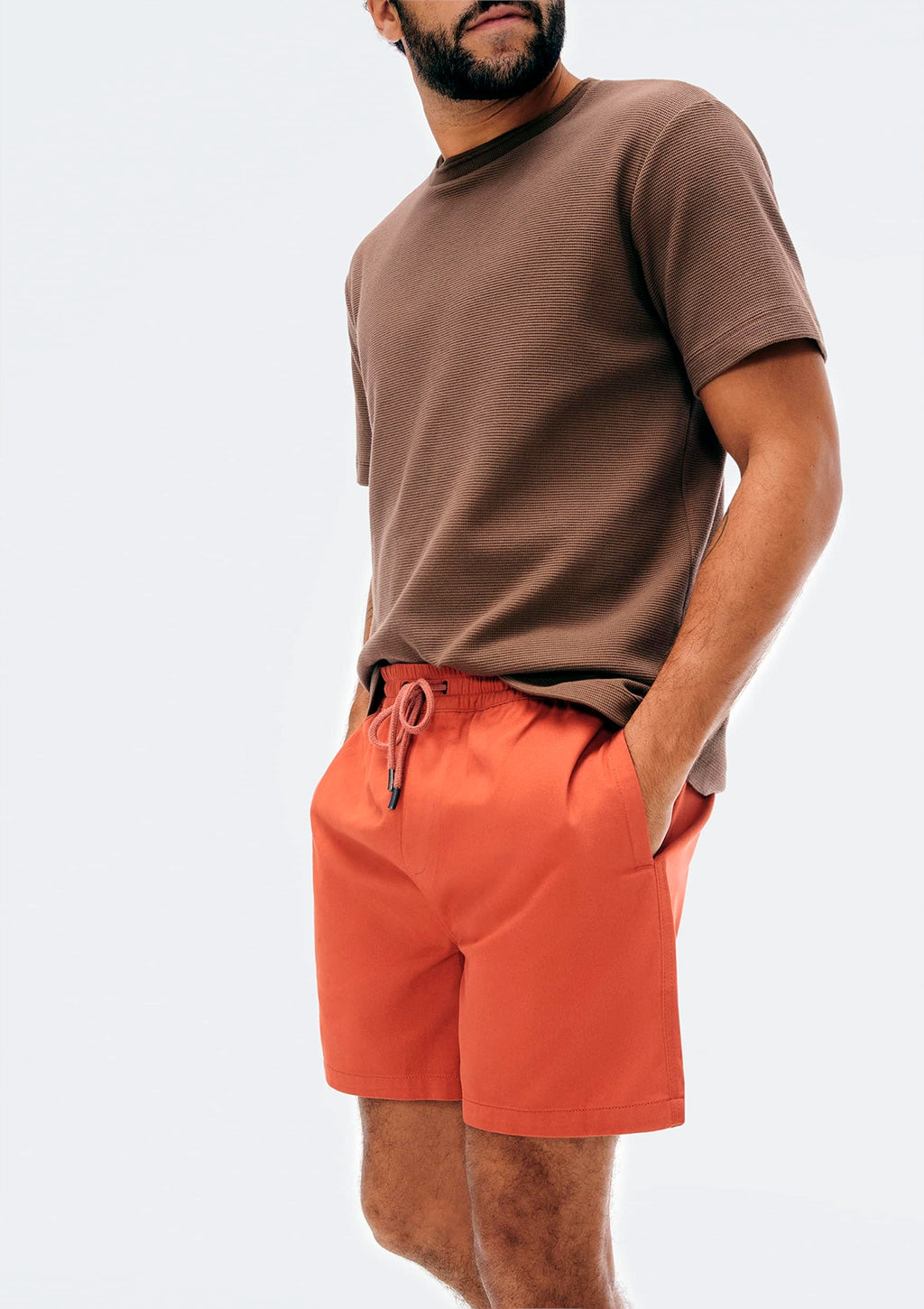 Shorts Em Sarja Hering Masculino - Vermelho