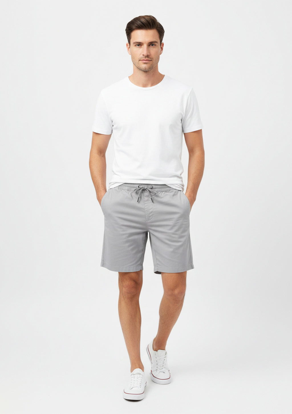 Shorts Jogger Chino Hering Masculino - Cinza