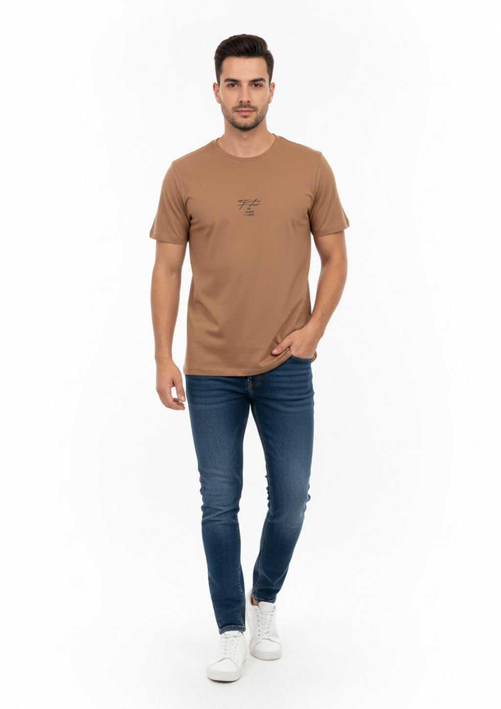 Camiseta Manga Curta Marc Alain Estampa Future Masculina