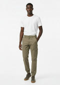 Calça Jogger Chino Max Denim Masculina - Bege Escuro
