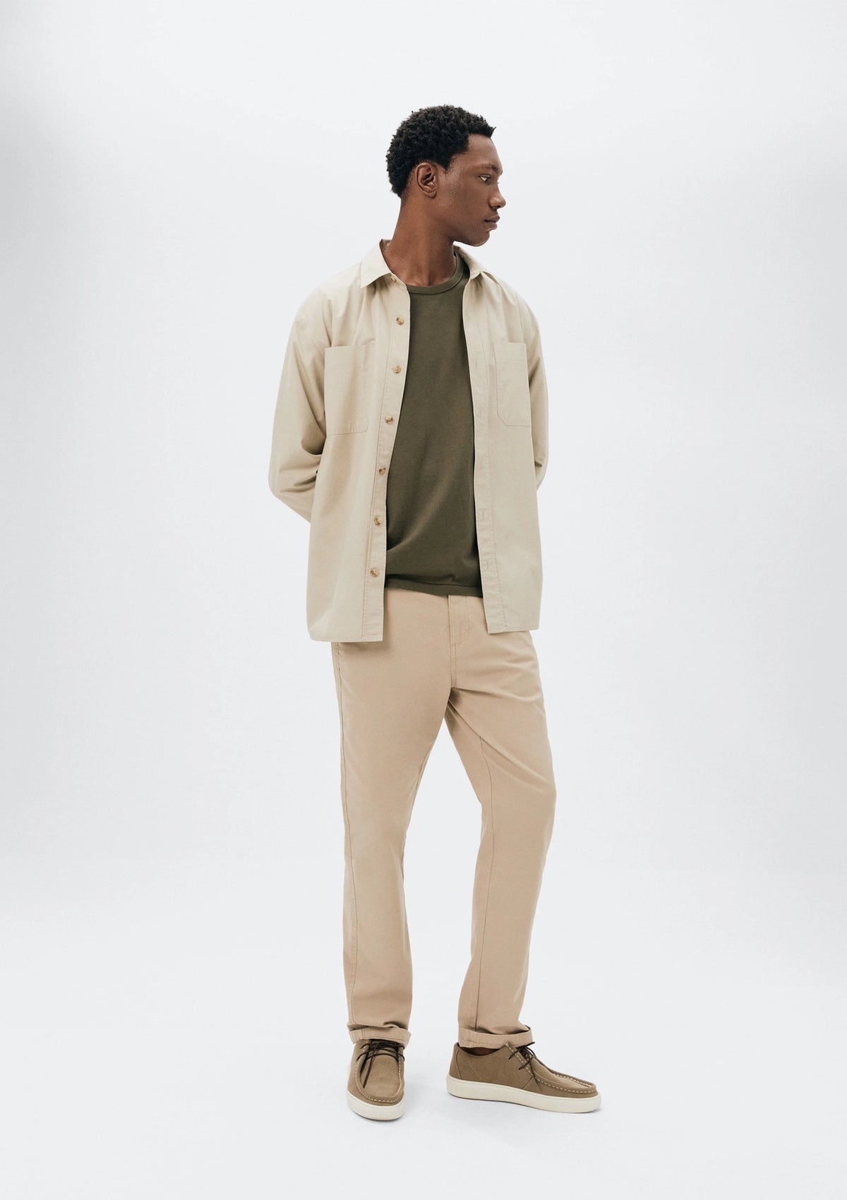 Camiseta Básica Hering  Manga Longa Slim Masculina - Verde
