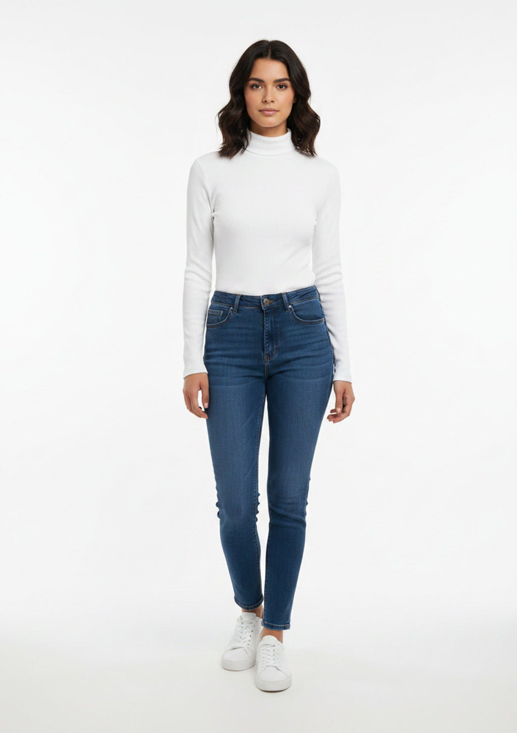 Blusa Manga Longa Nautima Gola Alta Feminina