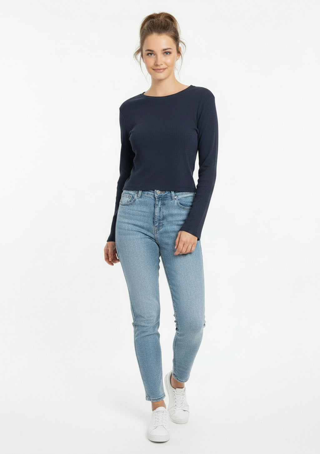 Blusa Manga Longa Nautima Gola Careca Feminina