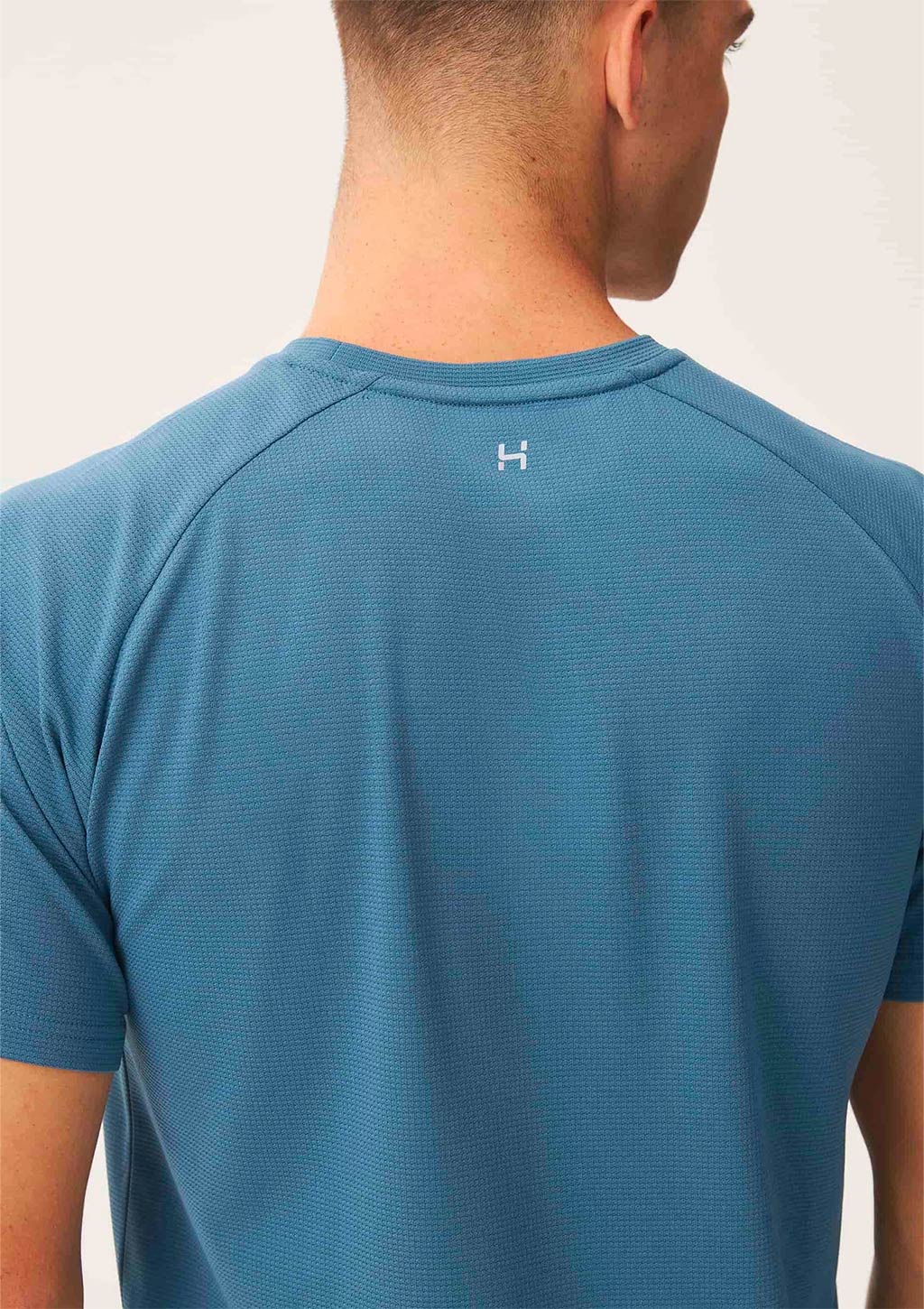 Camiseta Esportiva Masculina Manga Curta Raglan Hering - Azul