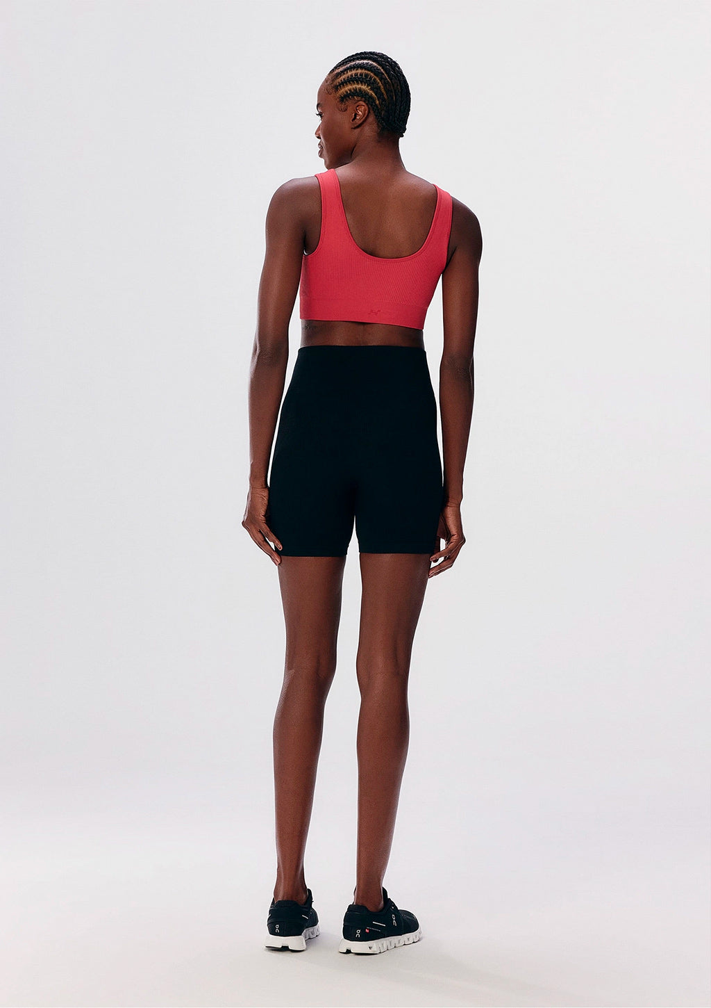 Top Esportivo Hering Canelado Sem Costura Feminino - Vermelho