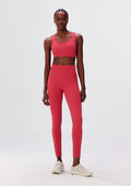 Calça Legging Hering Canelada Sem Costura Feminina - Vermelho