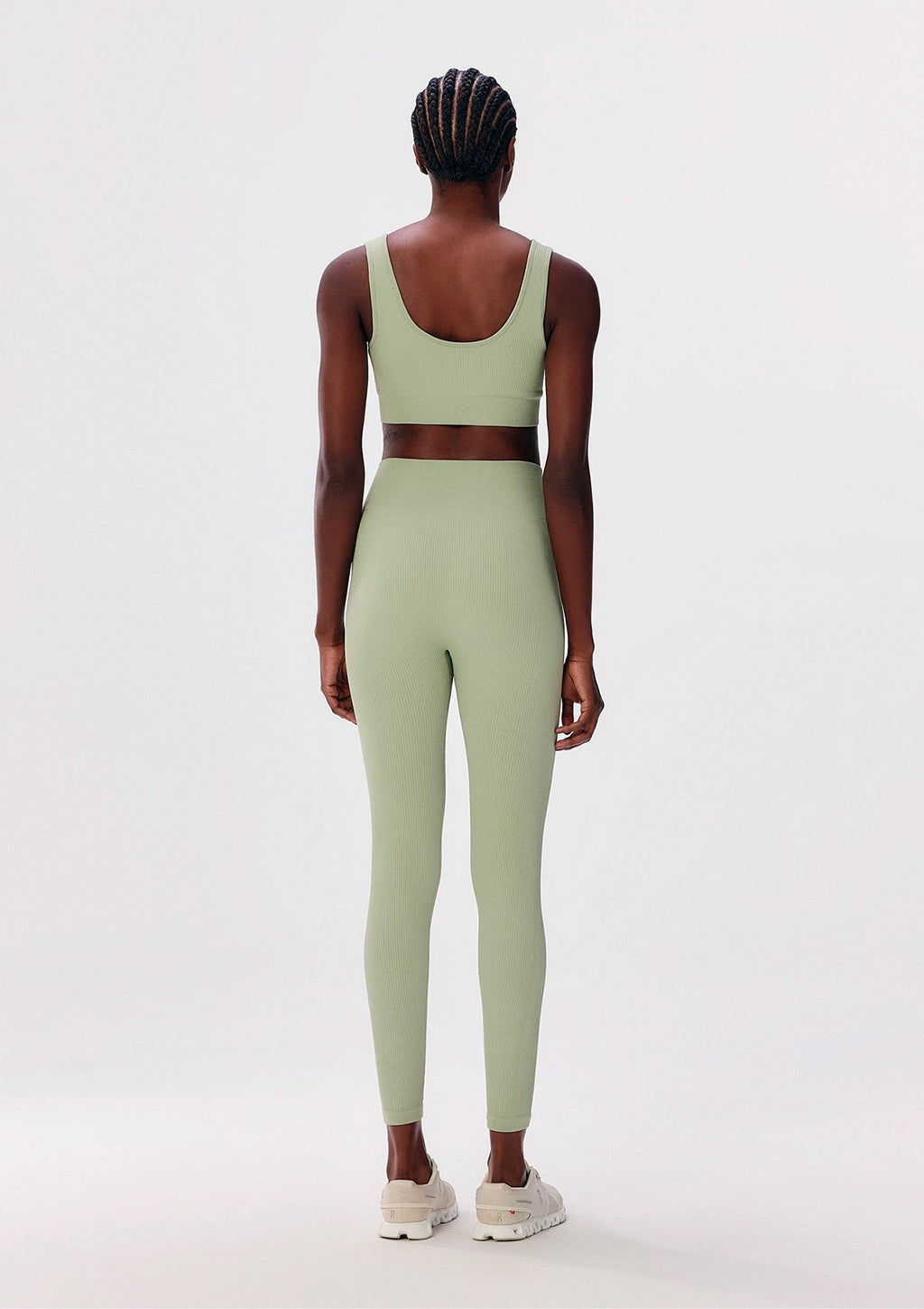 Calça Legging Hering Canelada Sem Costura Feminina - Verde