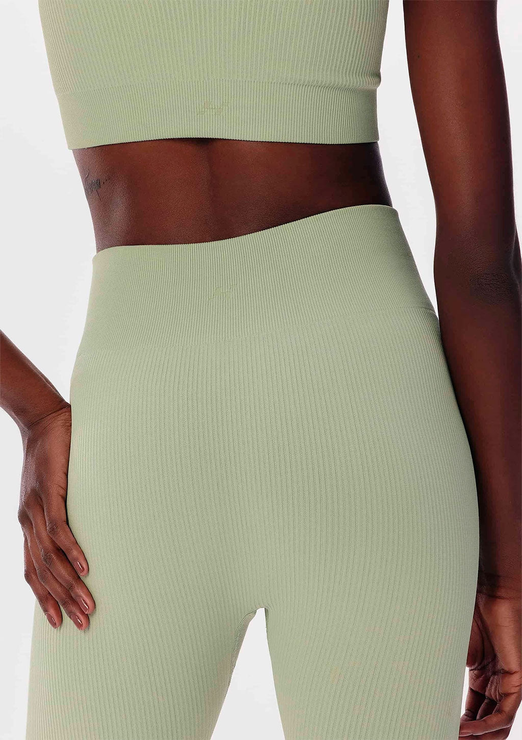 Calça Legging Hering Canelada Sem Costura Feminina - Verde