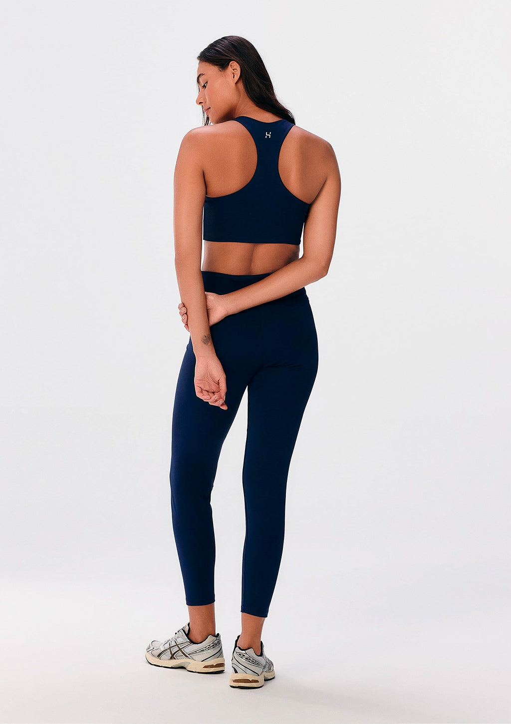 Top Esportivo Alças Finas Hering Sem Costura Canelado Feminino - Azul