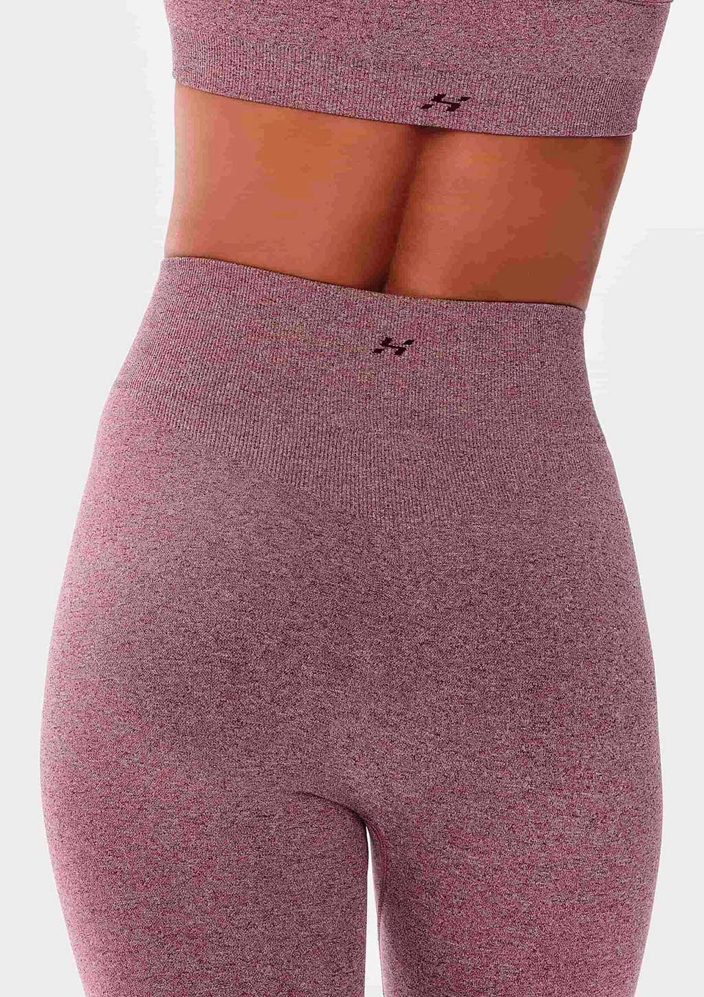 Calça Legging Hering Rajada Sem Costura Feminina - Vinho