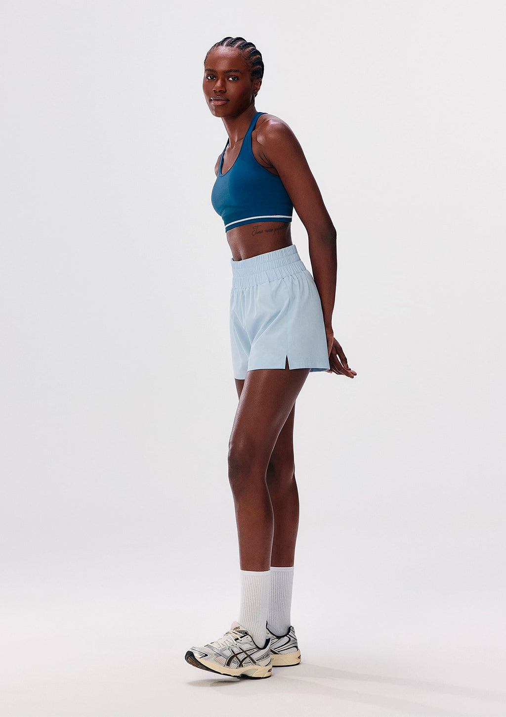 Shorts Esportivo Hering Runner Easy Care Feminino - Azul
