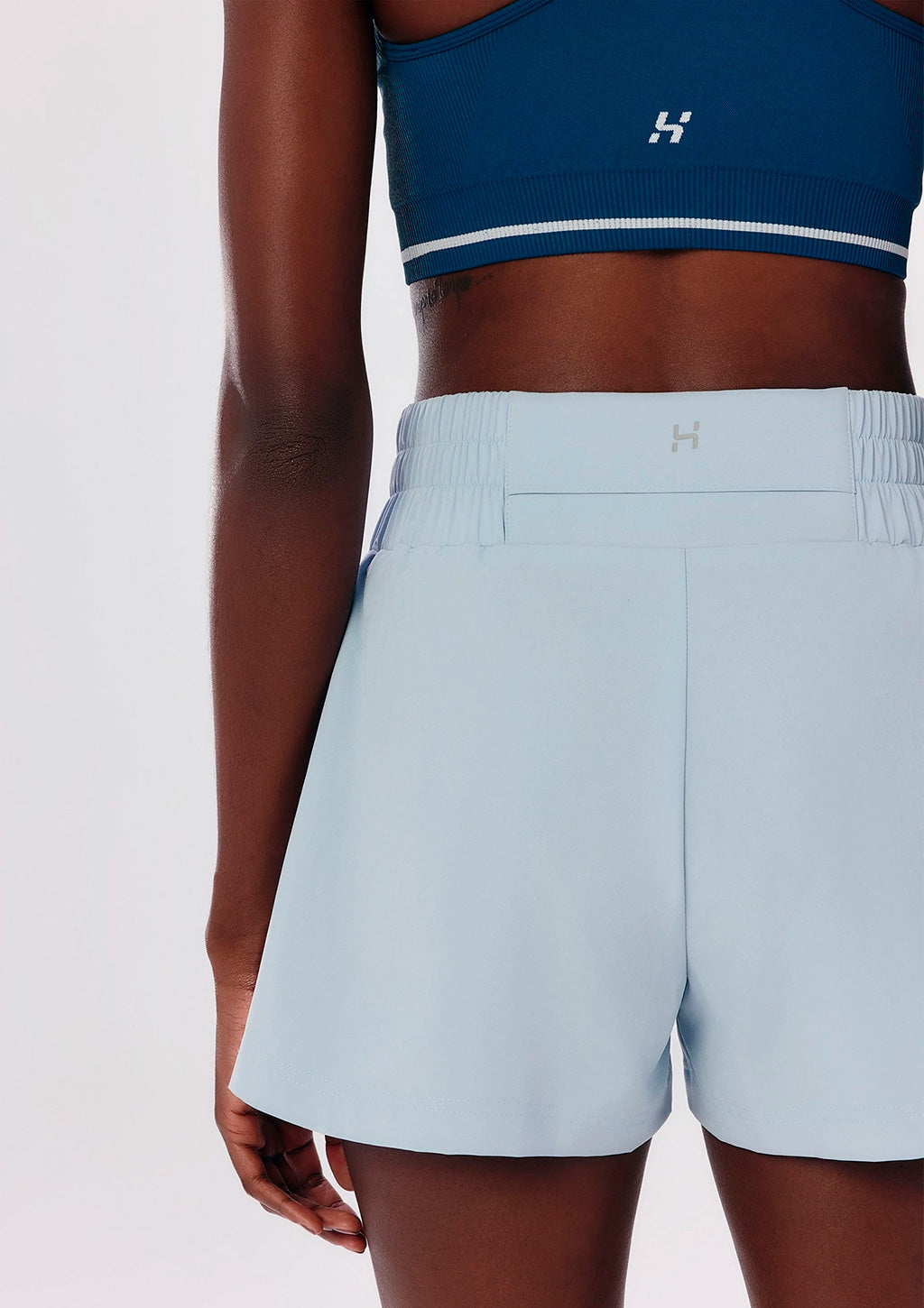 Shorts Esportivo Hering Runner Easy Care Feminino - Azul