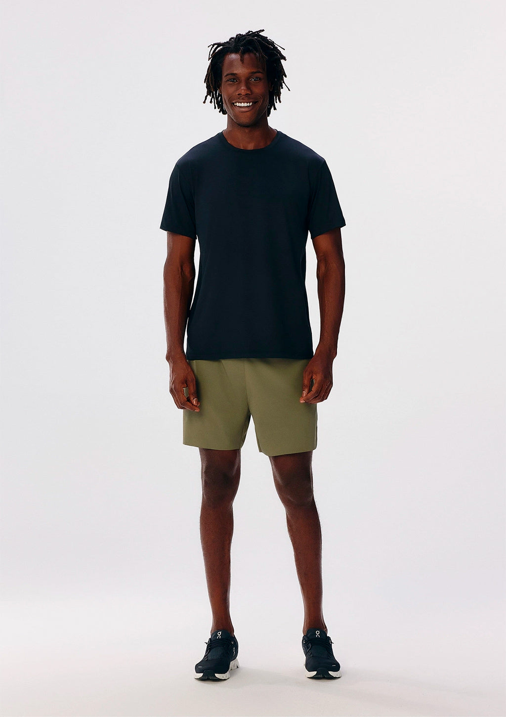 Bermuda Esportiva Hering Runner Secagem Rápida Masculina - Verde Caqui