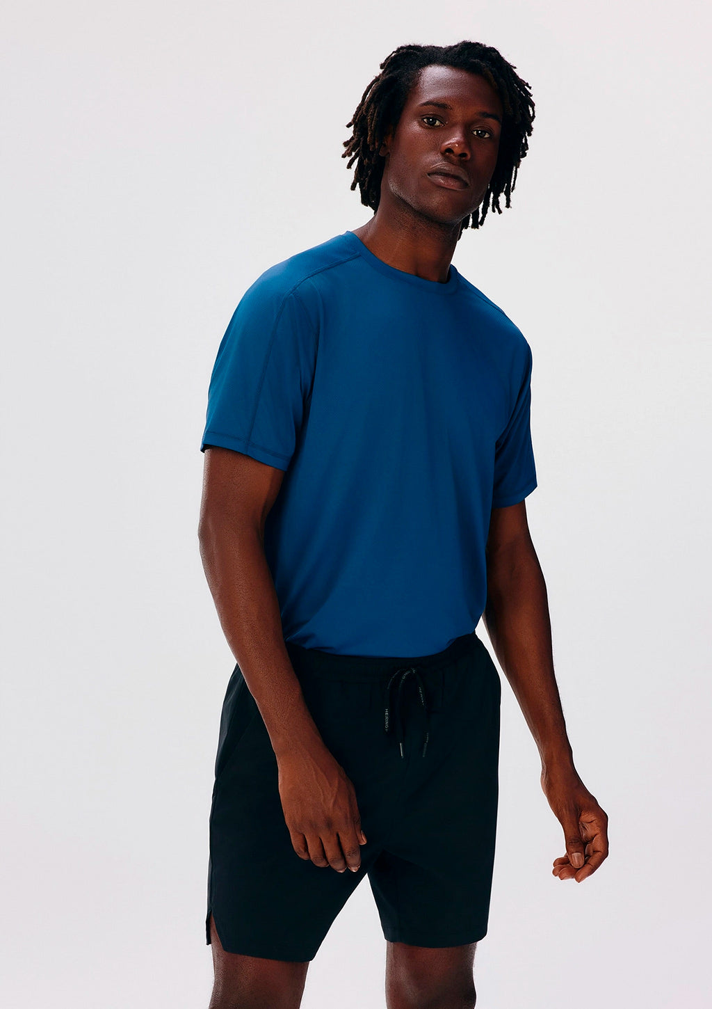 Bermuda Esportiva Hering Secagem Rápida Masculina - Preto