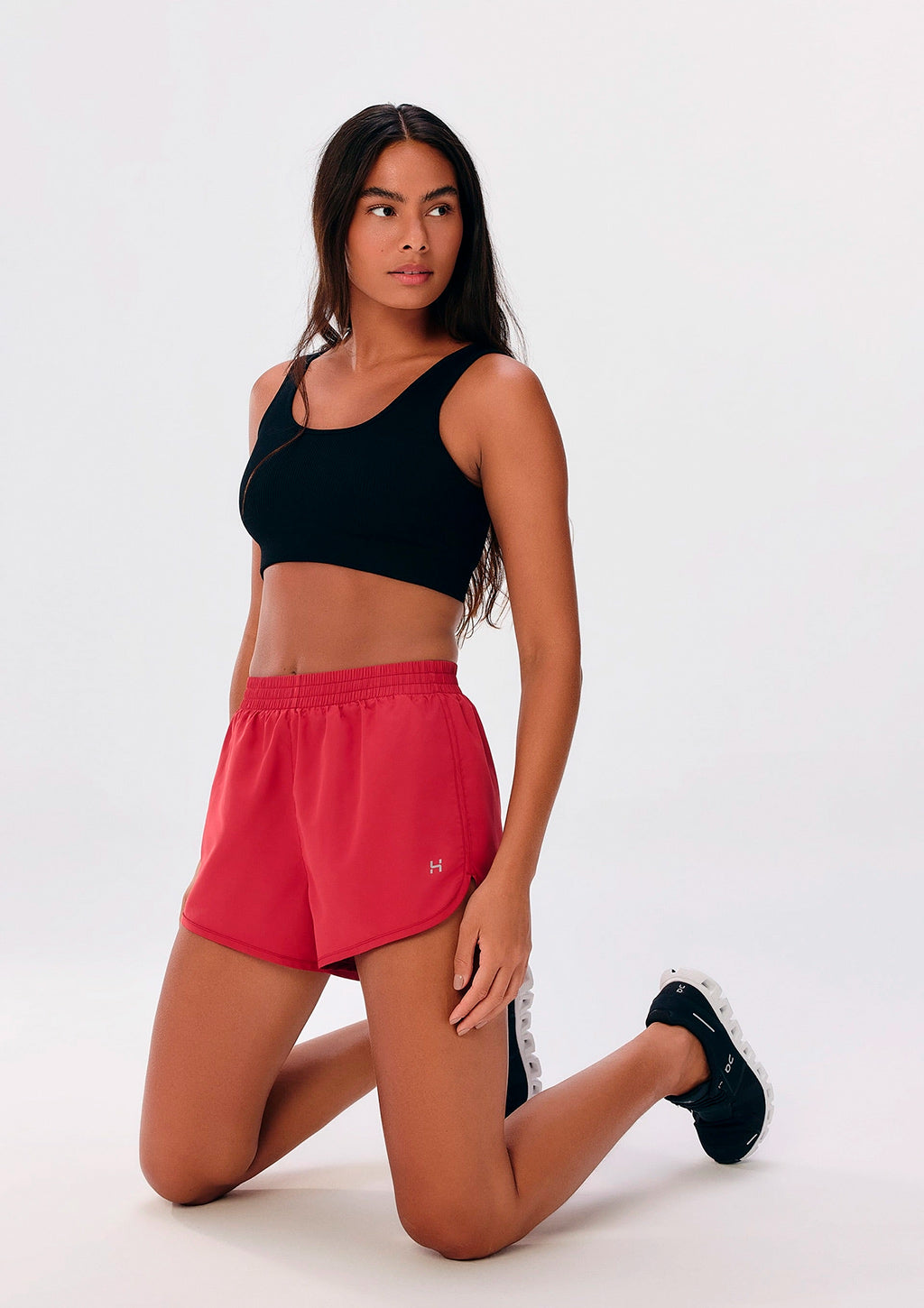 Shorts Esportivo Hering Runner Easy Care Feminino - Vermelho
